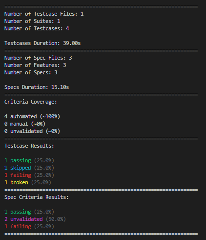 Test statistics